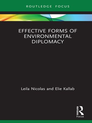 cover image of Effective Forms of Environmental Diplomacy
